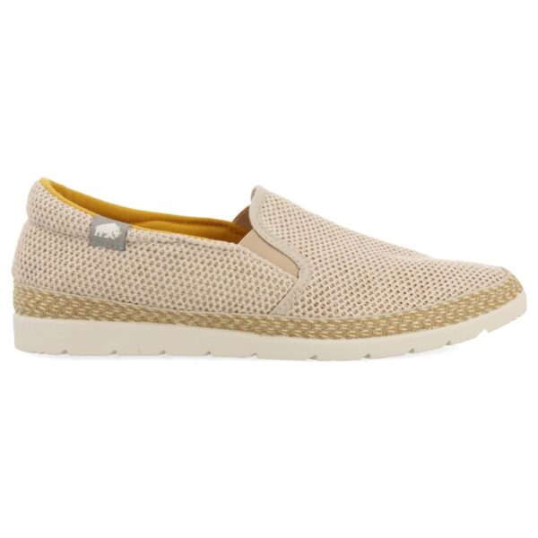 71790 ESPADRILLES COLOR BEIGE DE REJILLA CON ALGODÓN RECICLADO - Imagen 3