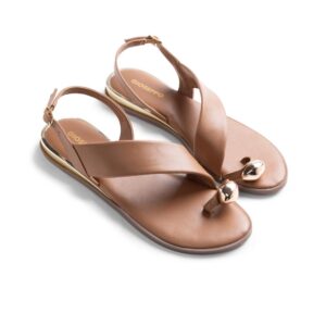 SANDALIAS DE CUERO CON ANILLOS STONY